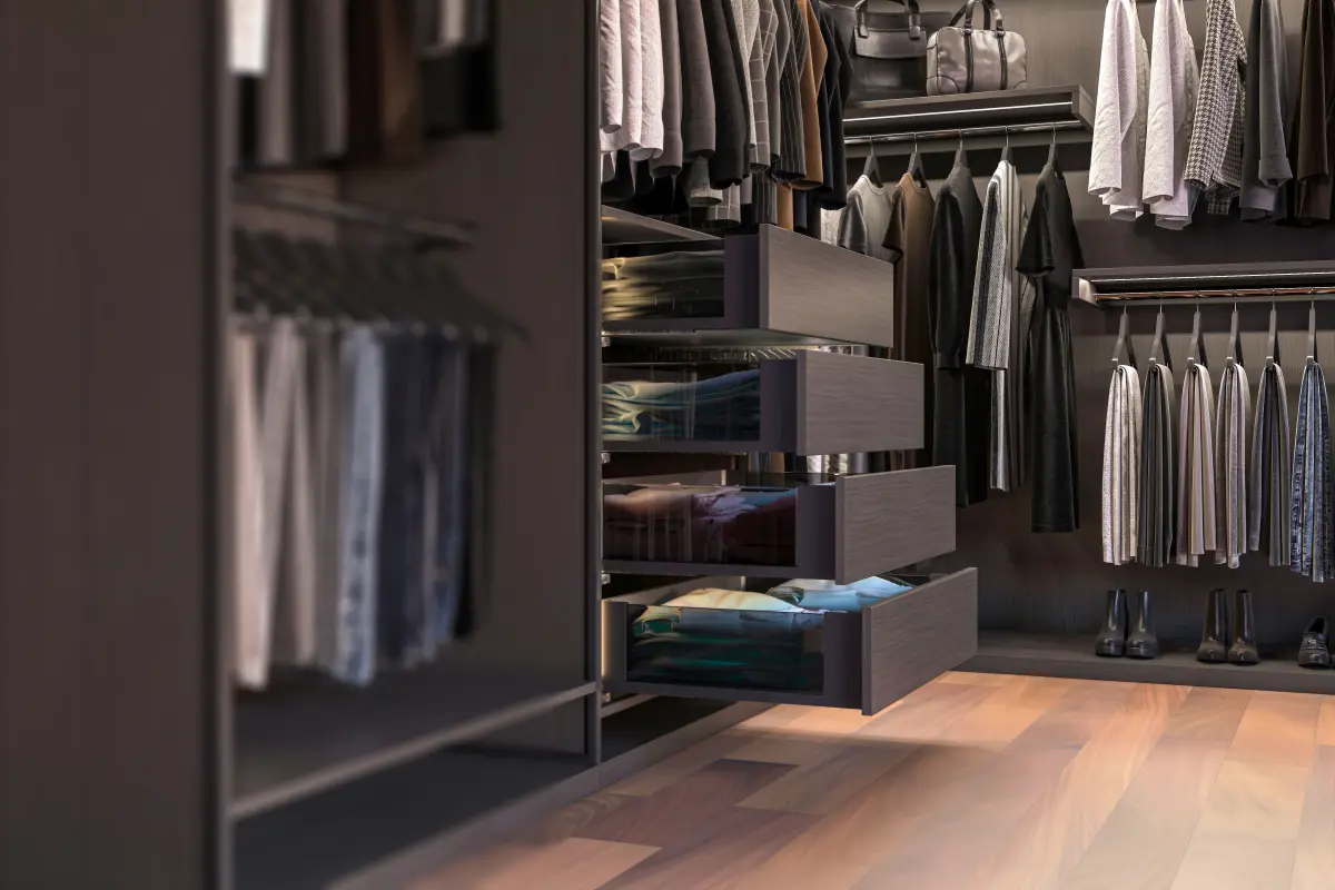 AxisPro со стеклянными боковинами, низкий (Н-84мм), антрацит