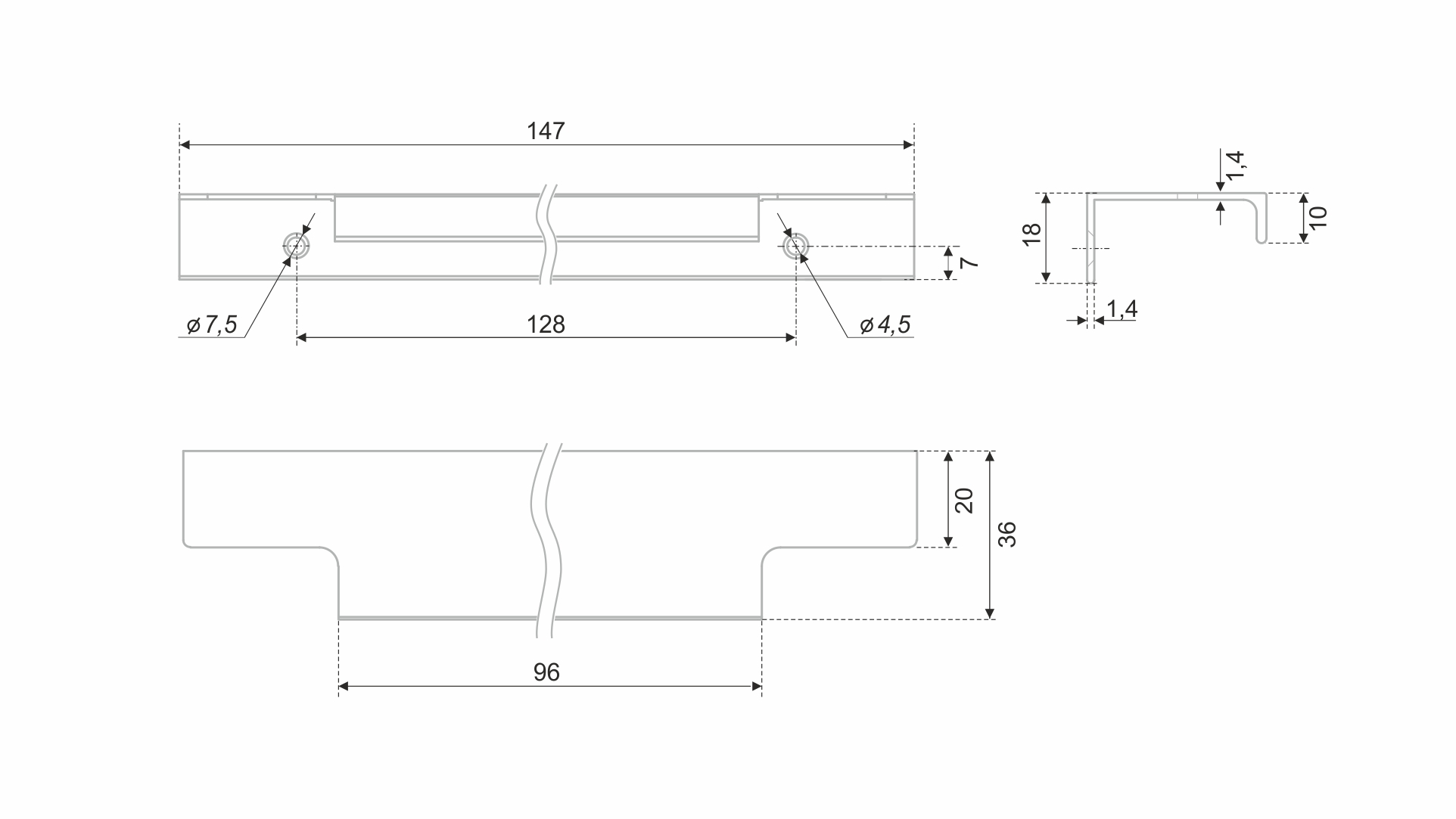 Ручка торцевая RAY