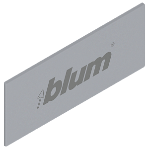 Заглушка  ANTARO , прямоугольная, симметрич., с надписью (blum), Светло-серый