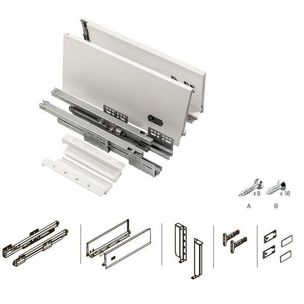 AxisPro, высокий (H-167мм), белый