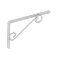 Кронштейн декоративный, прямой, 200x125мм, белый