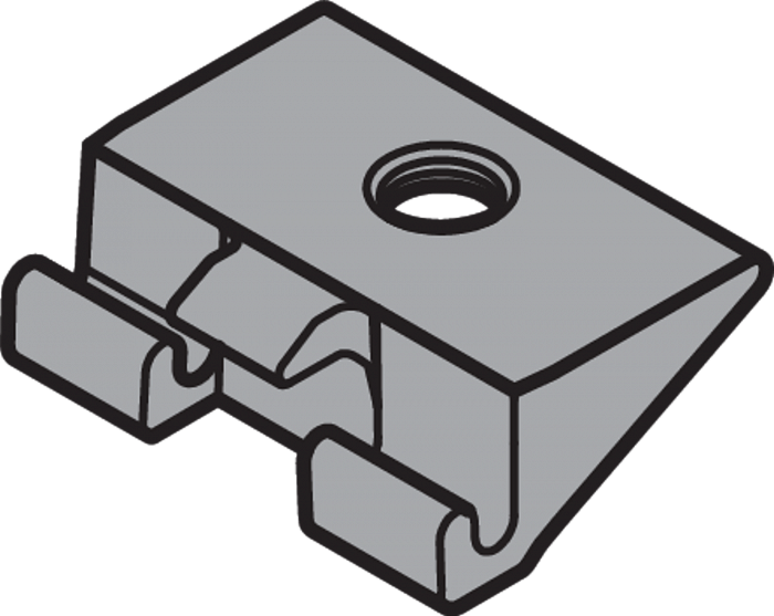 Держатель передней панели внутр.ящика центральный Z31A0008