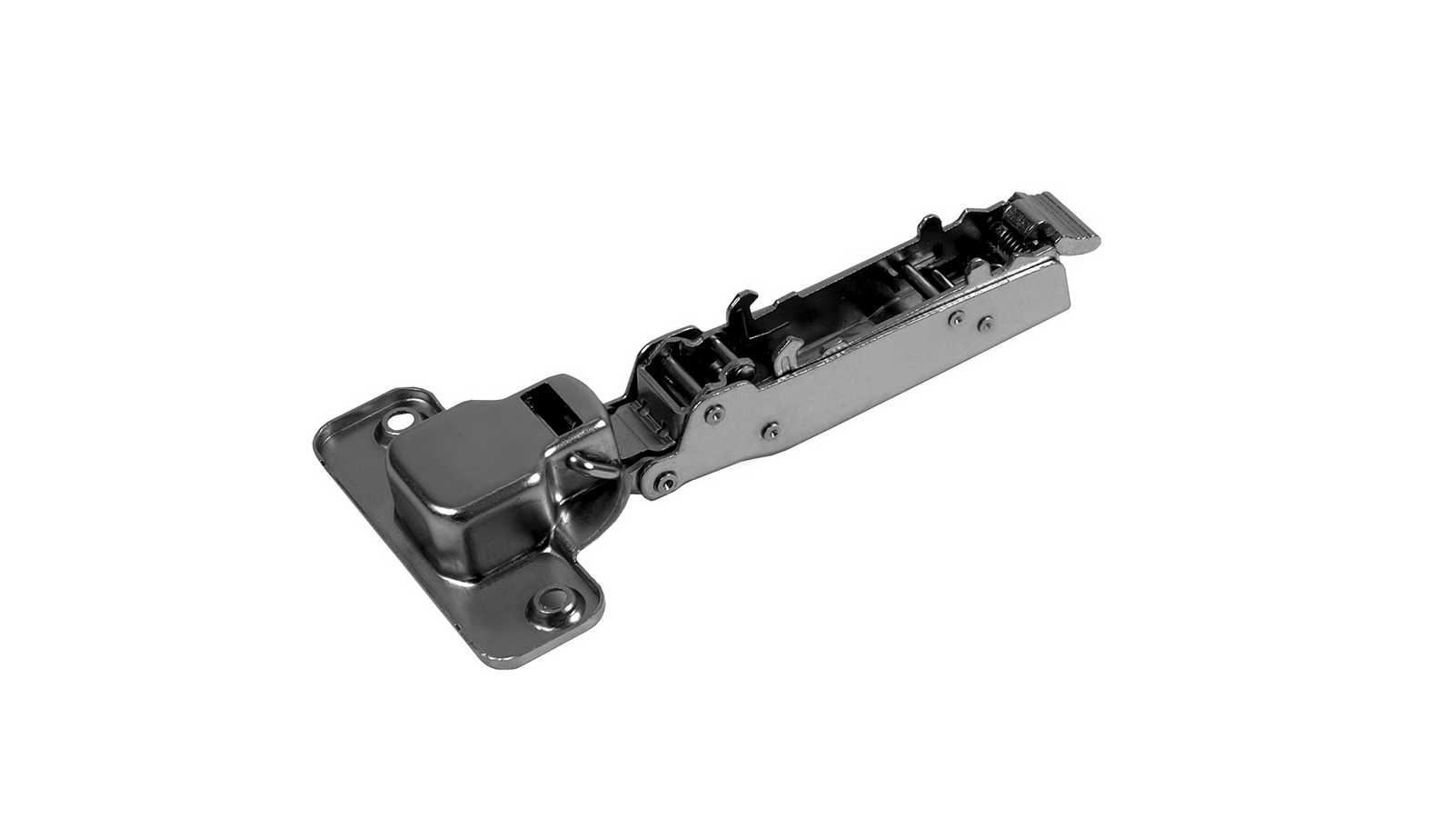 Петля накладная без пружины EVO PUSH BOYARD, черный никель