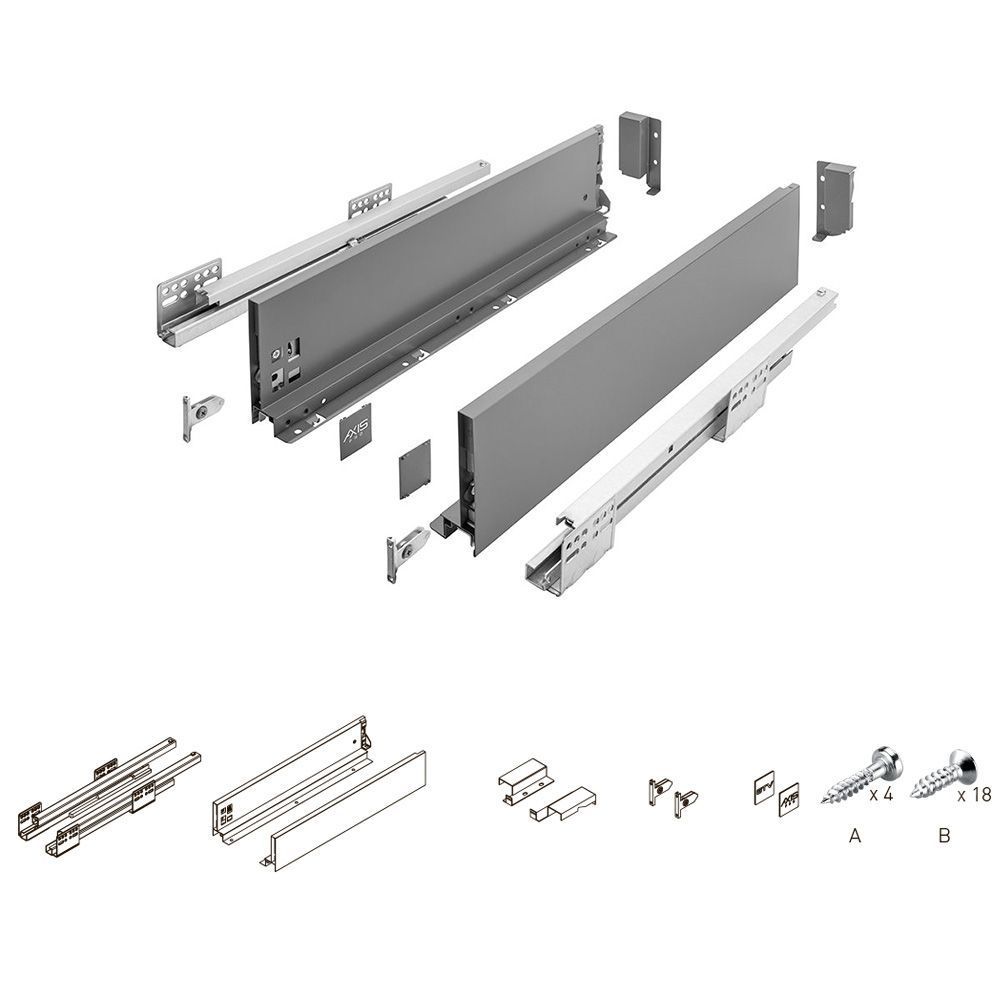 AxisPro, средний (H-116мм), антрацит