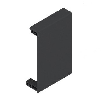 Держатель фасада внутреннего ящика ANTARO,высота M, правый, Серый орион