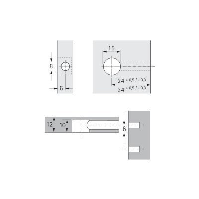 Эксцентриковая стяжка Rastex