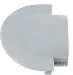 Заглушка для профиля AQ FORM врезного 22х7 серая