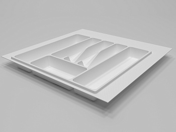 Вкладыш для столовых приборов в базу 500 мм, белый 395-445 х 390-490мм