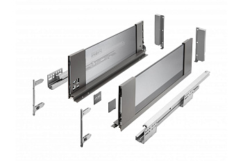 AxisPro со стеклянными боковинами, L-450мм, высокий (Н-167), антрацит