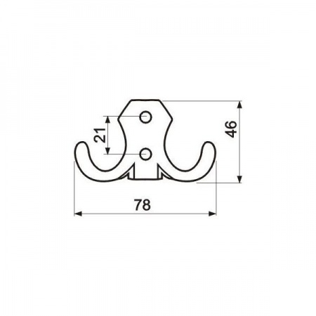 Крючок-вешалка WP89