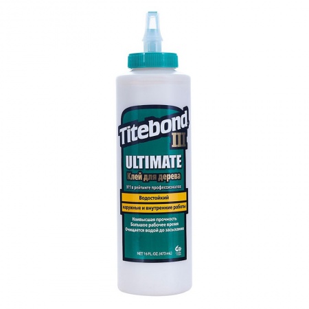 1414 Клей столярный повышенной влагостойкости Ultimate III Wood Glue прозрачный, 437мл