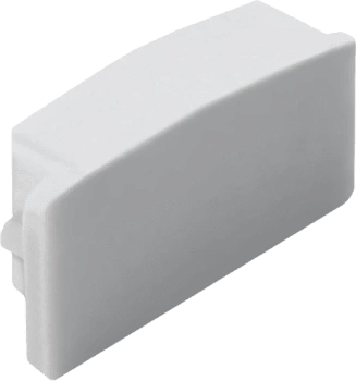 Заглушка для профиля AQ FORM накладного 15х7 серая