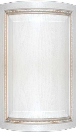 Лоренцо ПП Бьянко Латунь дверь гнутая 713 ДГГ 