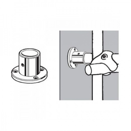 TRIS 510Е Крепление концевое усиленное высокое d25 сплав
