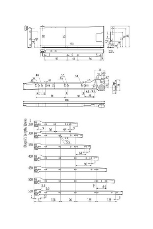 Металбокс высотой 86мм, белый GTV PRESTIGE