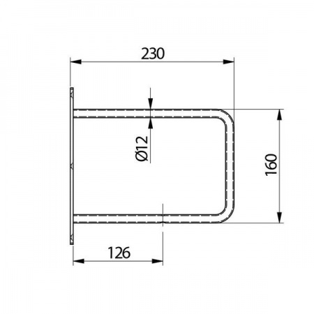 Полкодержатель BELT,  черный