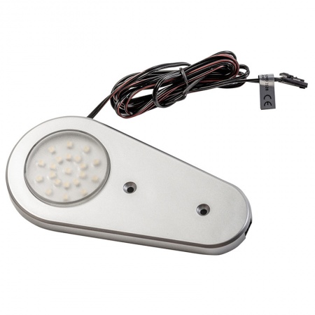 Светильник светодиодный SORIA 12V/1.4W, с датчиком движения, белый теплый, хром матовый