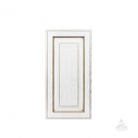 Фасад глухой, коллекция "Лондон", Стандартная окраска с патированием БЗ (Белая структура, патина золото)