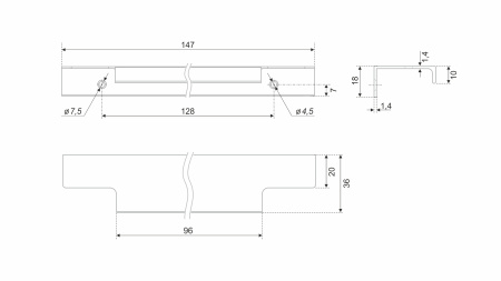 Ручка торцевая RAY
