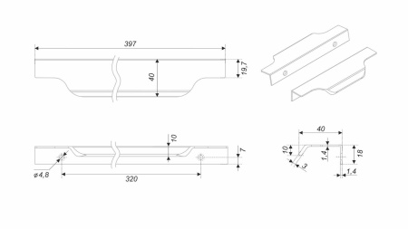Ручка торцевая TERA 2.0