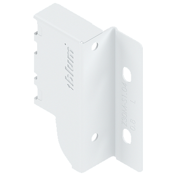 Держатель задней стенки ANTARO, высота M (96.5 мм), левый, Белый шелк 