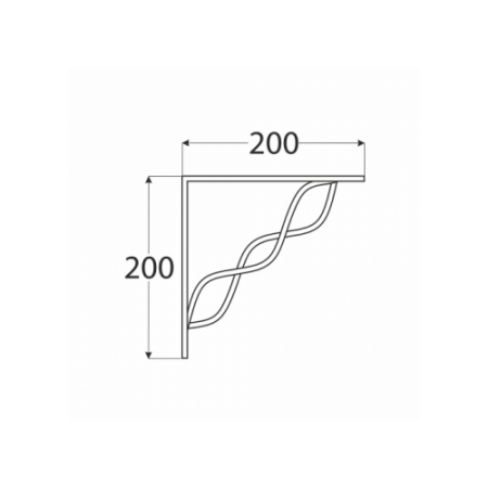 Кронштейн с витой перекладиной WPRP