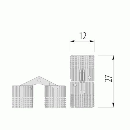 Петля цилиндрическая Ф12мм GTV