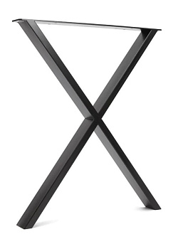 Опора для стола X-ОБРАЗНАЯ 710х580х70мм, черная Опора для стола X-ОБРАЗНАЯ 710х580х70мм, черная