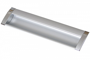 Ручка врезная WPY-326 L-128мм алюминий/хром