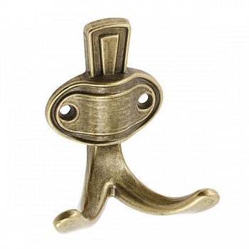 Крючок-вешалка CORUNA-M, античное золото