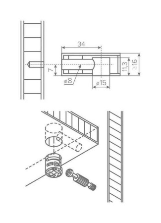 Эксцентриковая стяжка AQ X-CENTRIC
