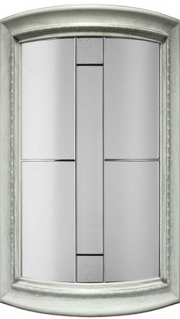 Инфинити ПП Бьянко Серебро 713 дверь гнутая витрина 