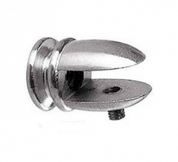 Держатель для стекла Н-8мм, под шуруп, хром J69