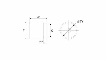 Ручка-кнопка ROLL NUDE