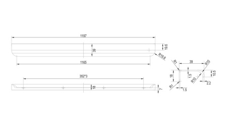 Ручка торцевая MONTE
