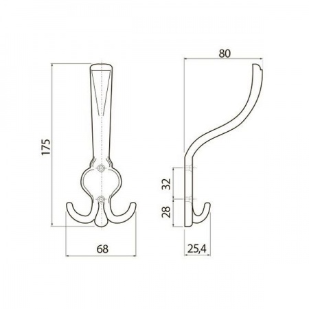 Крючок-вешалка ORVIETO A0