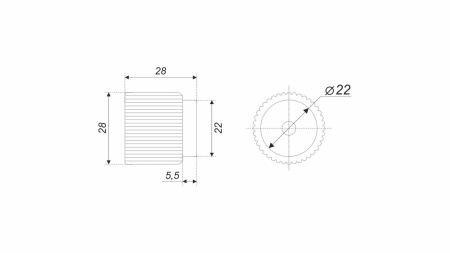 Ручка-кнопка ROLL LINE