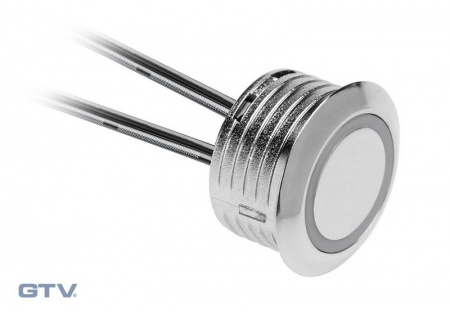 Выключатель сенсорный врезной, диммируемый, с подсветкой 12V, до 20W
