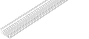 Профиль врезной 3 метра AQ FORM для LED лент 16/22х7 алюминий