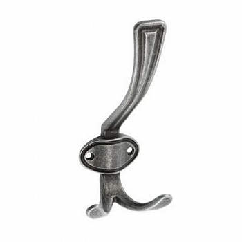 Крючок-вешалка CORUNA-D, античное серебро