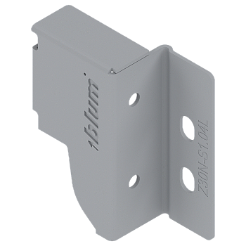 Держатель задней стенки ANTARO, высота N (81.5 мм), левый,  Серый металлик