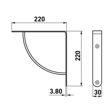 Полкодержатель дуга
