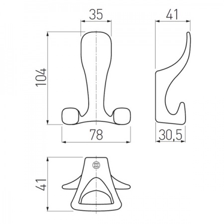 Крючок-вешалка TOLEDO A0
