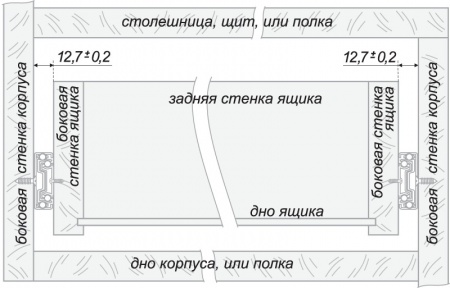 Комплект шариковых направляющих, h-42, полного выдвижения DB4501 BOYARD