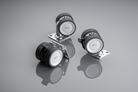 Опора колесная, CIRCO, d-50мм, серое