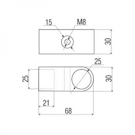 TRIS 560 (Тип 2) Крепление трубы одностороннее