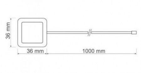 Светильник светодиодный AMEDO 24V/1,5W, белый теплый
