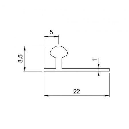 Ходовой профиль для FAST50, L-2.5м