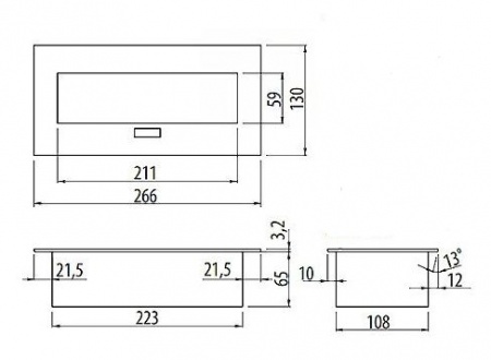 Блок розеток встраеваемый для офиса