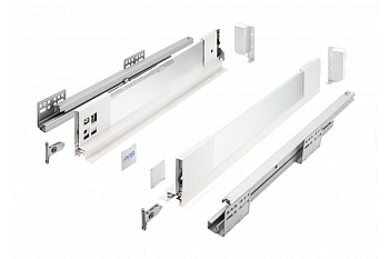 AxisPro со стеклянными боковинами, L-500мм, низкий (Н-84мм), белый
